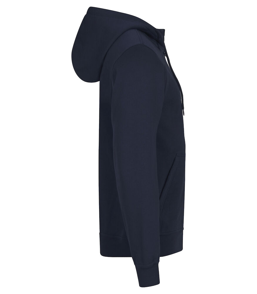 Hættetrøje med lynlås, Unisex, Mørk Marine - CLIQUE 0201034 - 580