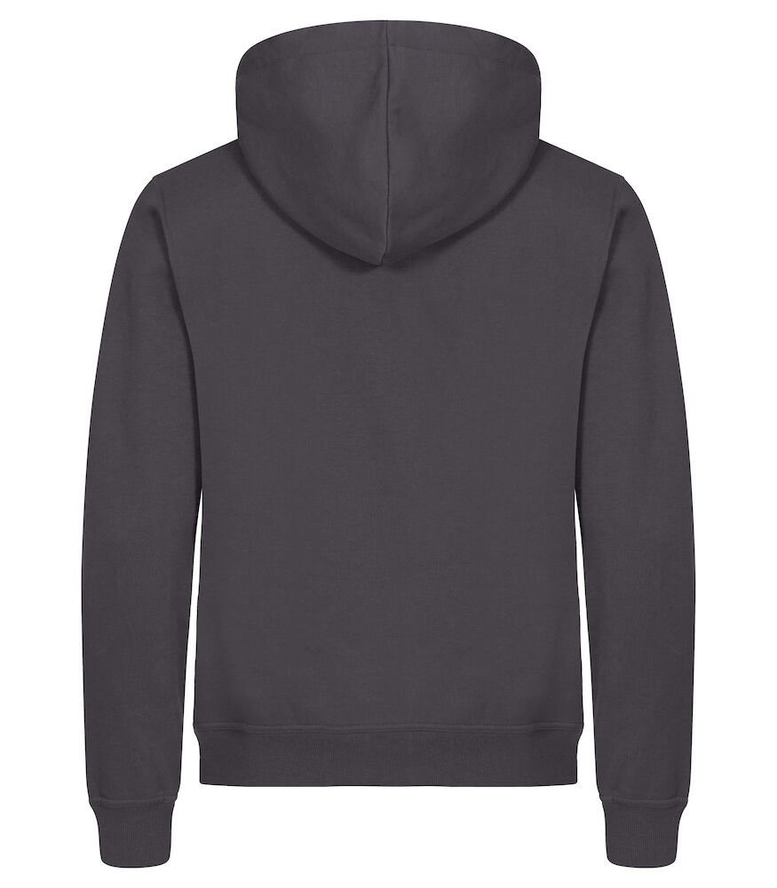 Hættetrøje med lynlås, Unisex, Metal Grey - CLIQUE 0201034 - 956