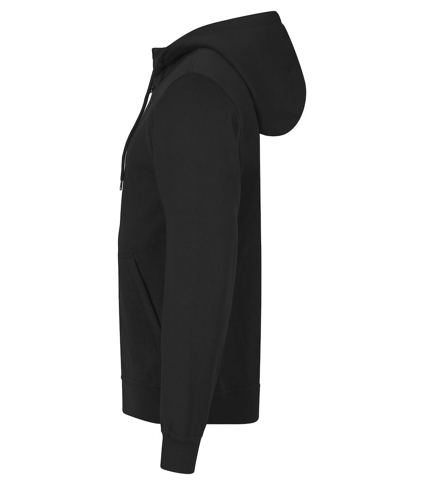 Hættetrøje med lynlås, Unisex, Sort - CLIQUE 0201034 - 99