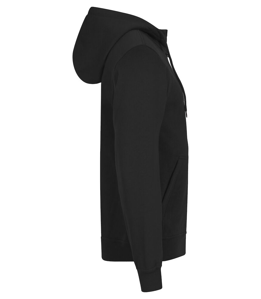 Hættetrøje med lynlås, Unisex, Sort - CLIQUE 0201034 - 99