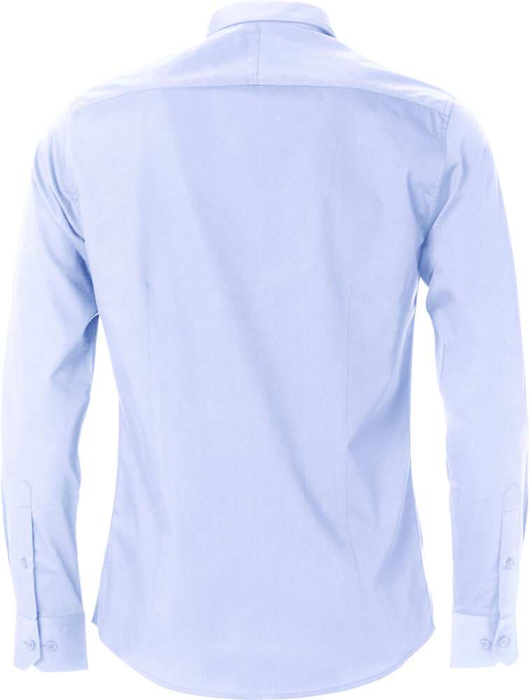 Easy Care Bomuld Skjorte, Blå, Clark, Herre - Clique 027950