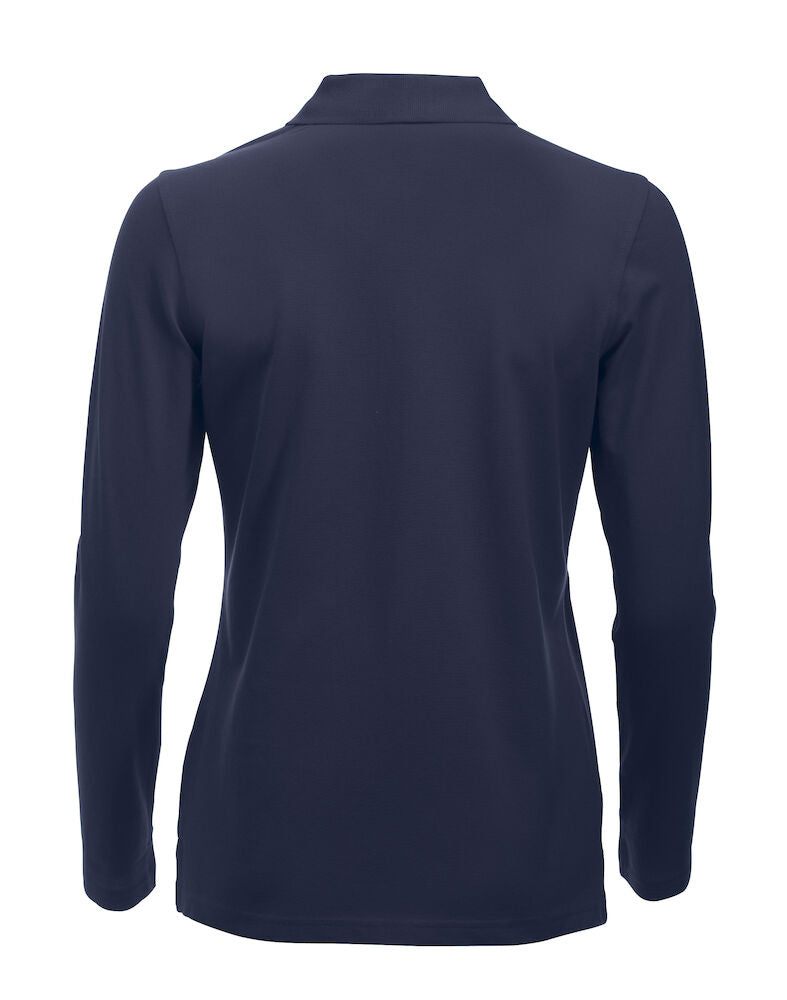 Classic Marion Langærmet Polo, Navy - Dame - Clique 028247