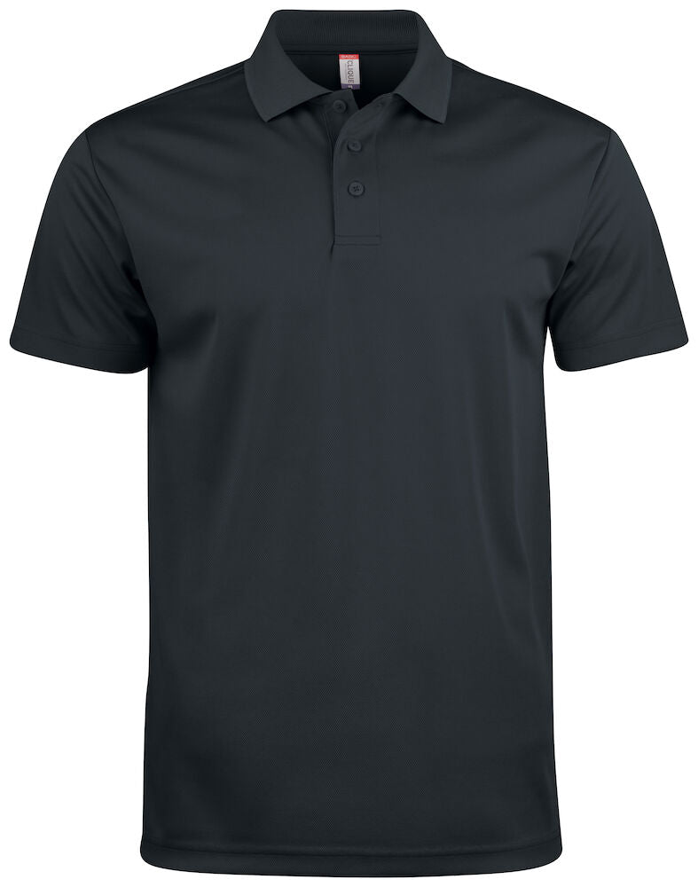 Basic Active polo T-shirt, Sort - CLIQUE 028254