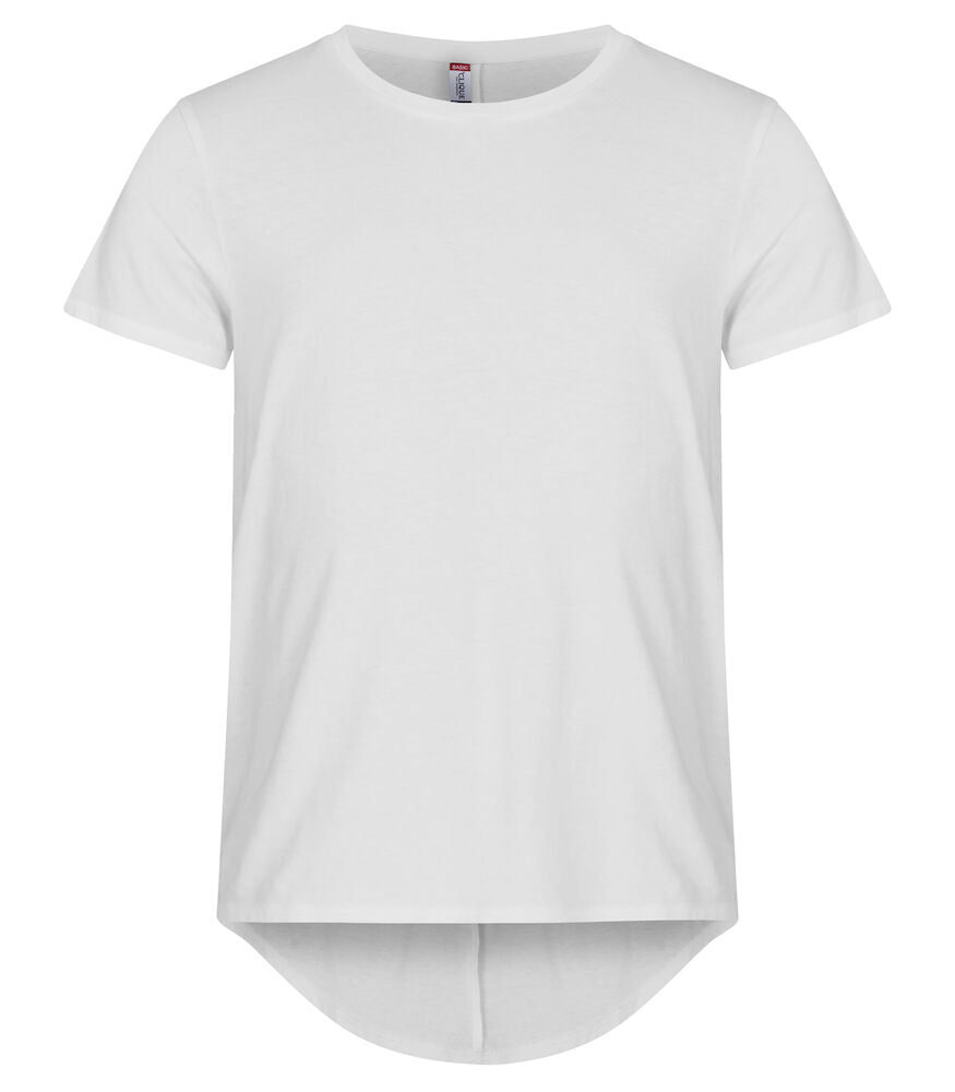 Ekstra længde i ryggen T-shirt - Brooklyn, Herre, Hvid CLIQUE 029006 - 00