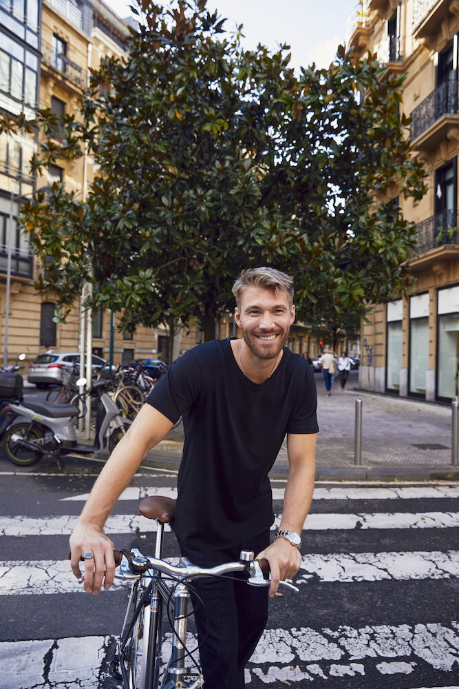 Ekstra længde i ryggen T-shirt - Brooklyn, Herre, Army Green CLIQUE 029006 - 71