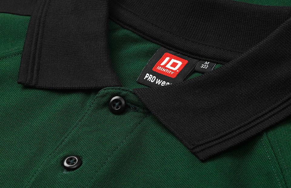 PRO Wear Poloshirt med kontrastfarve - Herre - Grøn - 0322