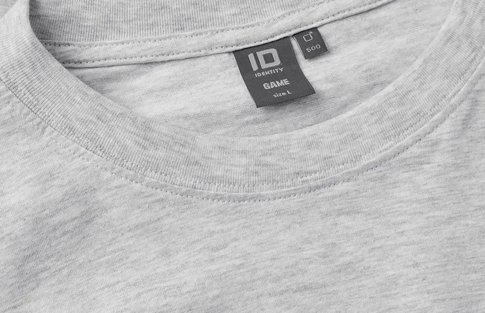 Premium Kvalitet Herre T-shirt – 100% Bomuld, Rund Hals, Lysegrå - 0500