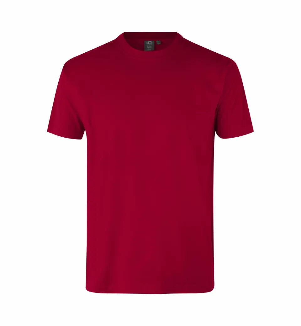 Premium Kvalitet Herre T-shirt – 100% Bomuld, Rund Hals, Rød - 0500