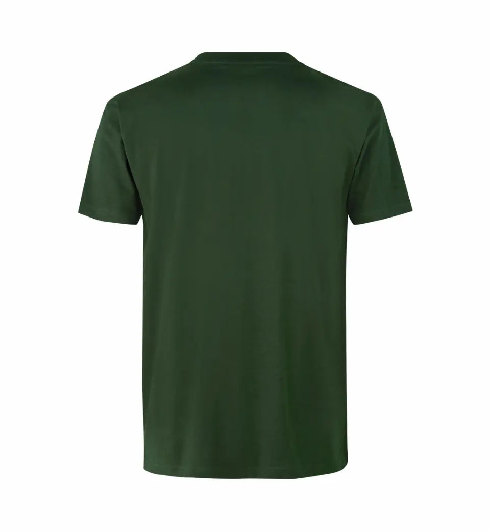 Premium Kvalitet Herre T-shirt – 100% Bomuld, Rund Hals, Flaskegrøn - 0500