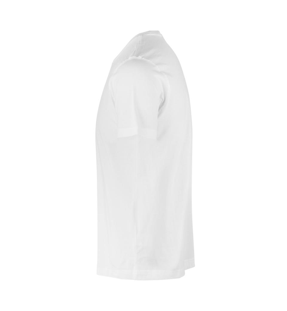 Tætsiddende Herre T-shirt 100% Bomuld, OEKO-TEX® Certificeret, Hvid - 0502