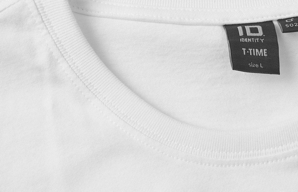 Tætsiddende Herre T-shirt 100% Bomuld, OEKO-TEX® Certificeret, Hvid - 0502