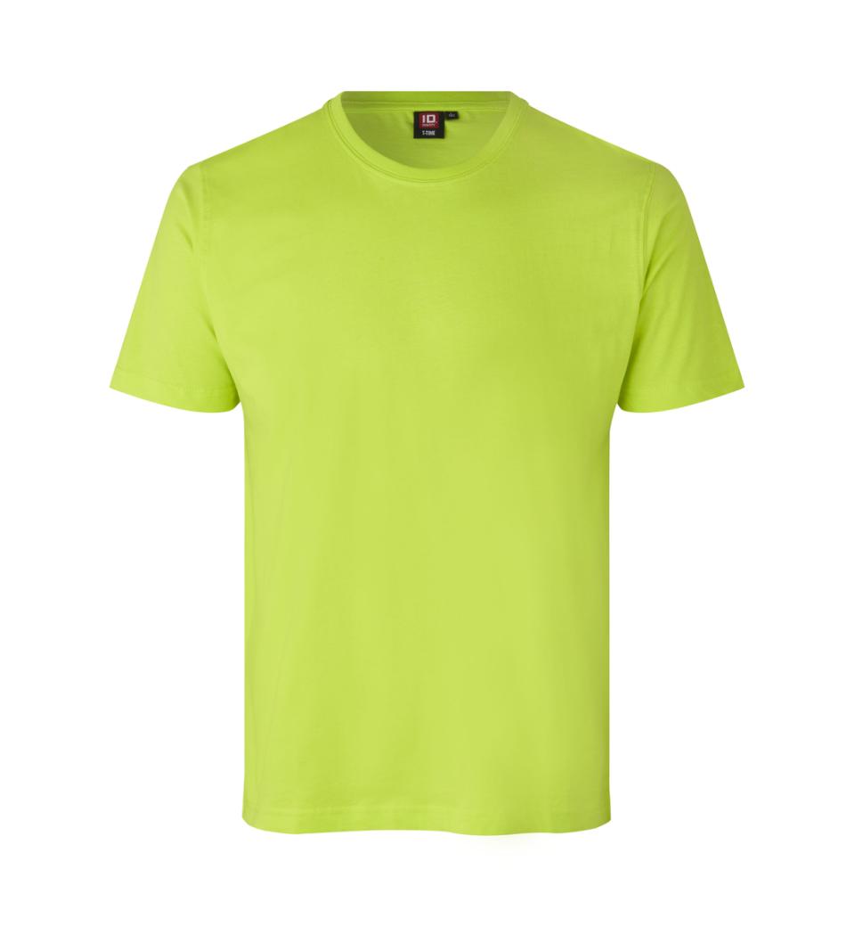 Tætsiddende Herre T-shirt 100% Bomuld, OEKO-TEX® Certificeret, Lime - 0502