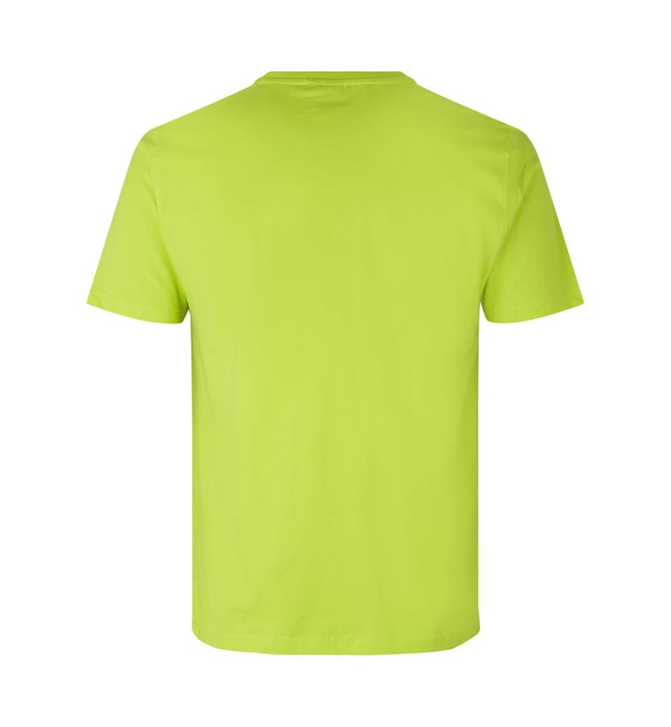 Tætsiddende Herre T-shirt 100% Bomuld, OEKO-TEX® Certificeret, Lime - 0502