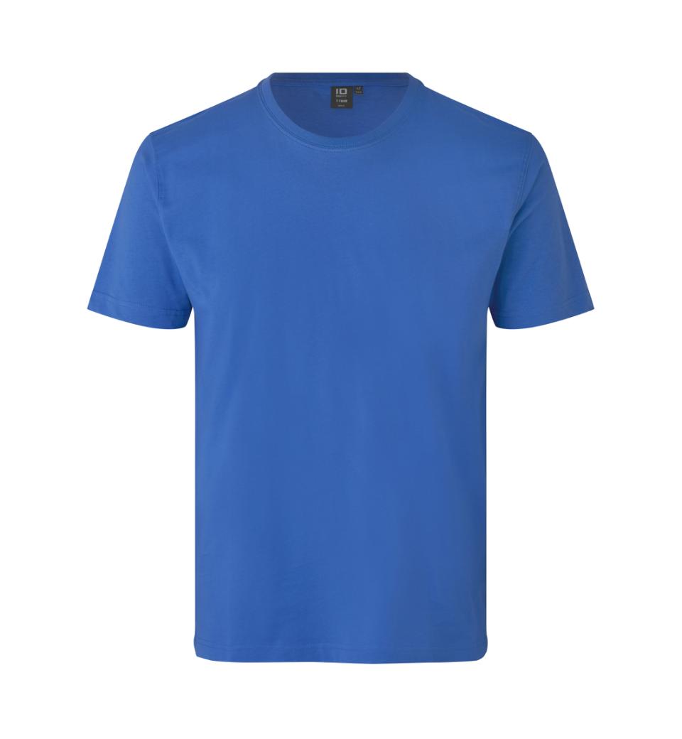 Tætsiddende Herre T-shirt 100% Bomuld, OEKO-TEX® Certificeret, Azur - 0502