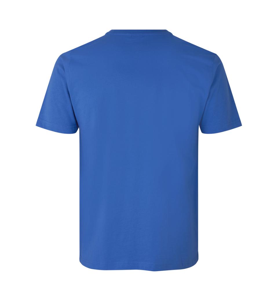 Tætsiddende Herre T-shirt 100% Bomuld, OEKO-TEX® Certificeret, Azur - 0502