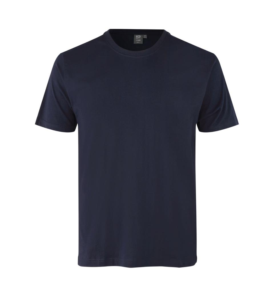 Tætsiddende Herre T-shirt 100% Bomuld, OEKO-TEX® Certificeret, Navy - 0502