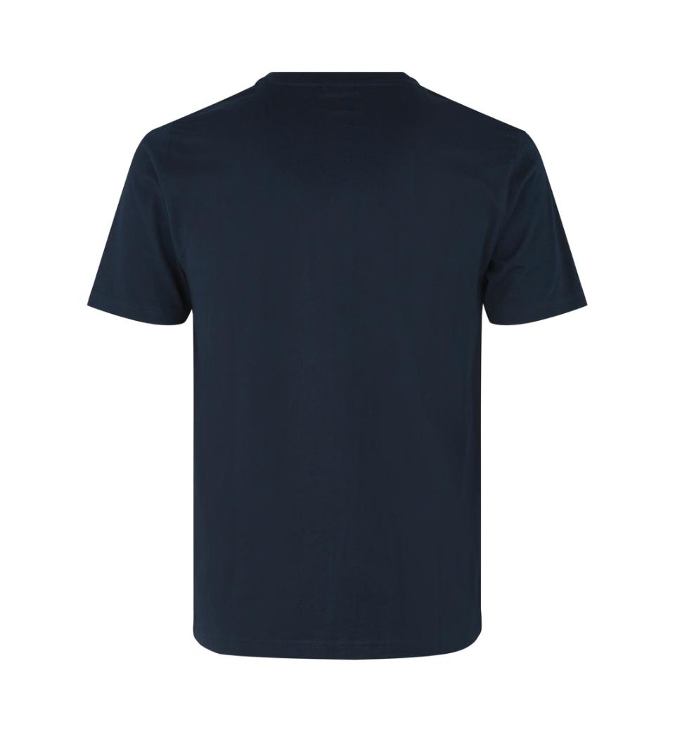 Tætsiddende Herre T-shirt 100% Bomuld, OEKO-TEX® Certificeret, Navy - 0502