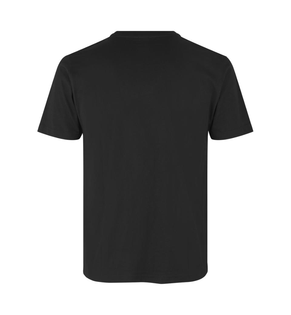 Tætsiddende Herre T-shirt 100% Bomuld, OEKO-TEX® Certificeret, Sort - 0502