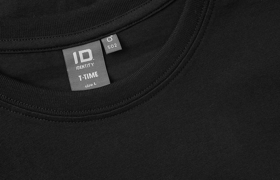 Tætsiddende Herre T-shirt 100% Bomuld, OEKO-TEX® Certificeret, Sort - 0502