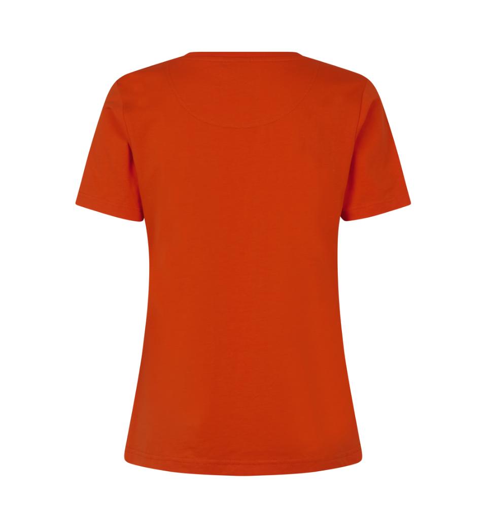 T-TIME® T-shirt, Orange, Dame - ID-0511