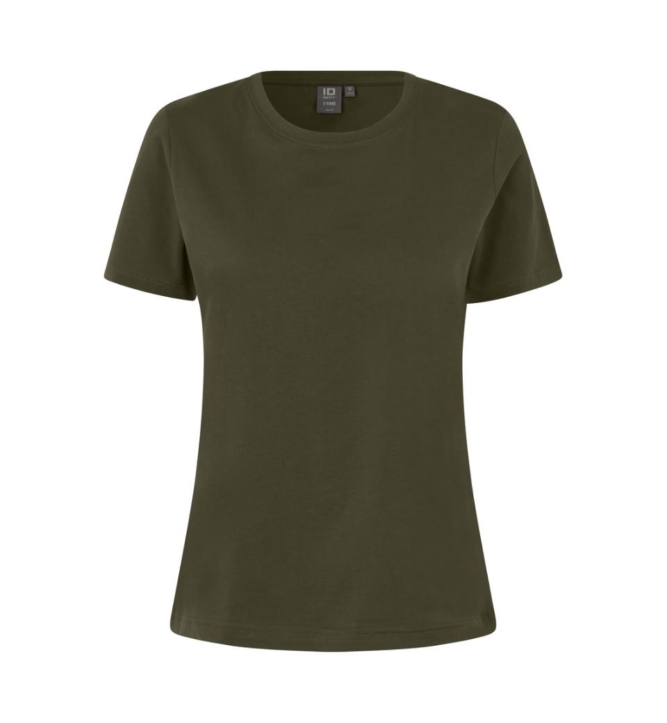 T-TIME® T-shirt, Oliven, Dame - ID-0511