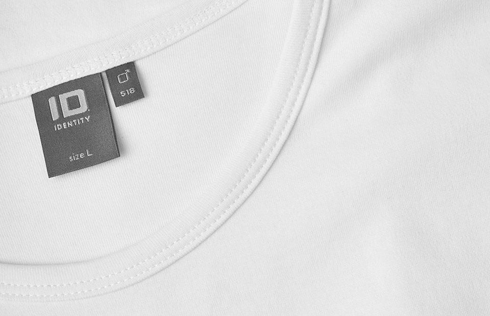 Interlock langærmet T-shirt Herre, Hvid - 0518