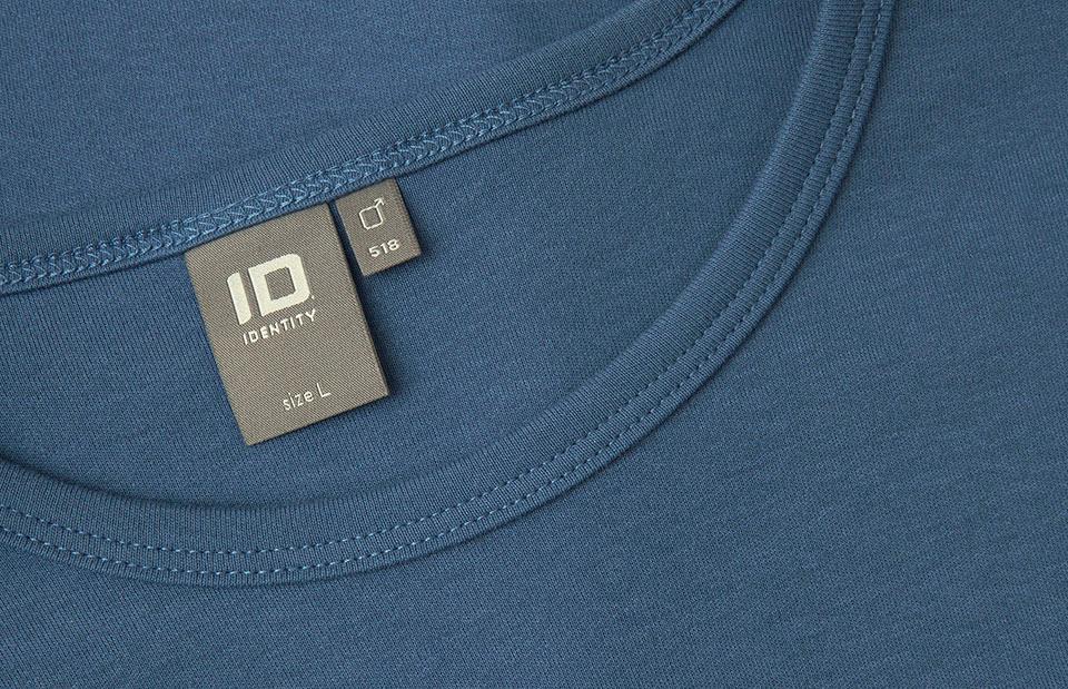 Interlock langærmet T-shirt Herre, Indigo blå - 0518