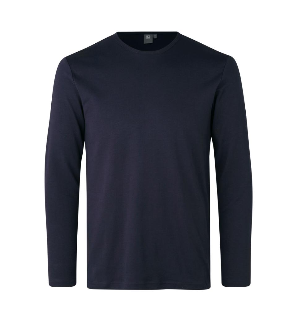 Interlock langærmet T-shirt Herre, Navy - 0518