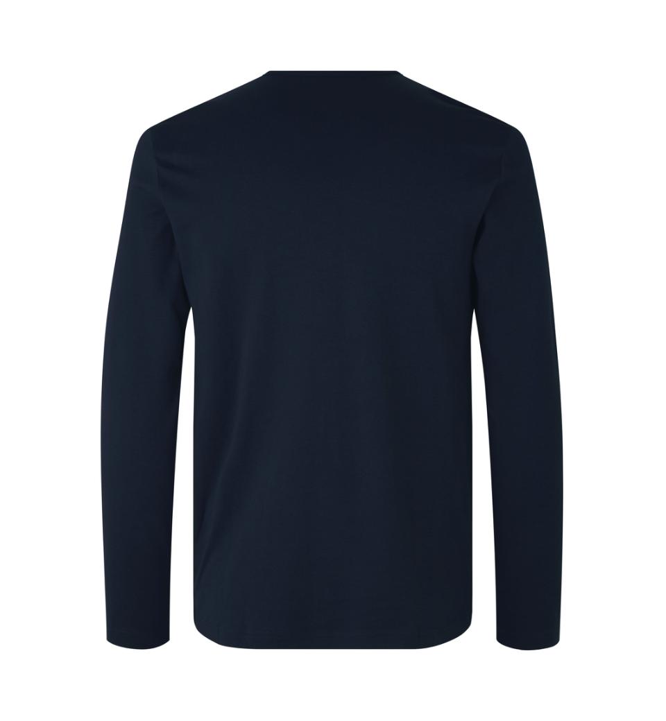 Interlock langærmet T-shirt Herre, Navy - 0518