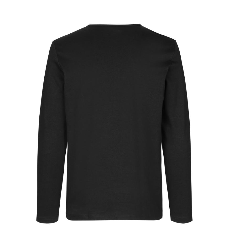 Interlock langærmet T-shirt Herre, Sort - 0518