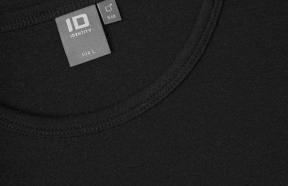 Interlock langærmet T-shirt Herre, Sort - 0518