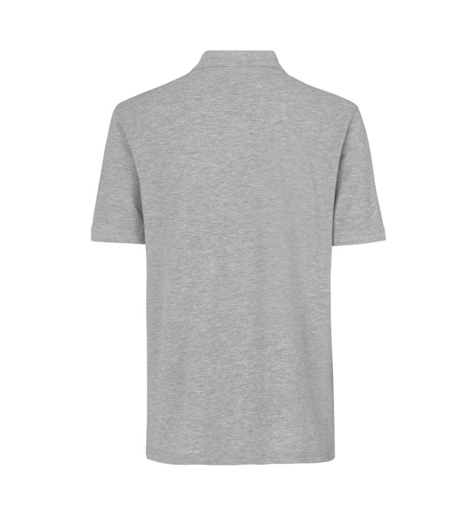 Brystlomme Poloshirt , Herre - Grå melange - 0520