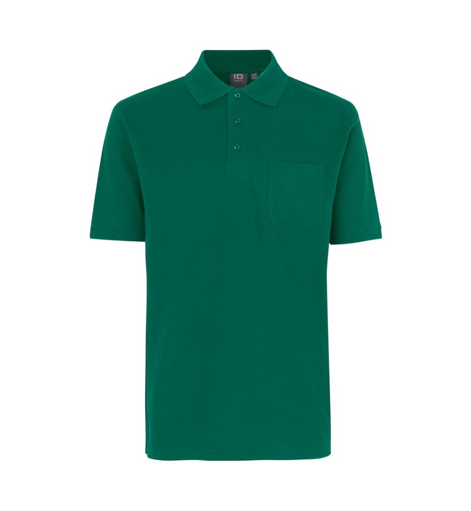 Brystlomme Poloshirt , Herre - Grøn - 0520