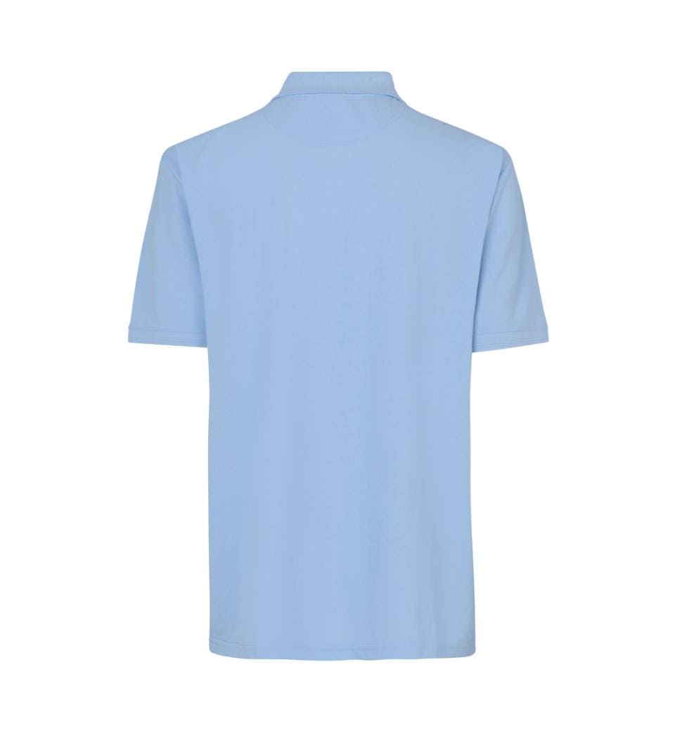 Brystlomme Poloshirt , Herre - Lyseblå - 0520