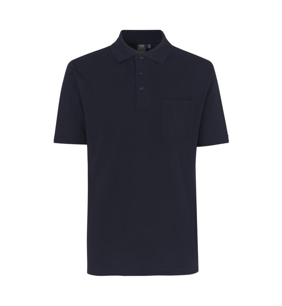 Brystlomme Poloshirt , Herre - Navy - 0520