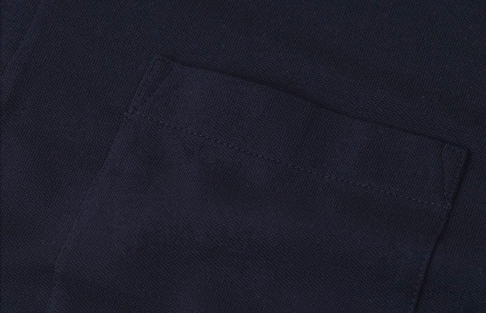 Brystlomme Poloshirt , Herre - Navy - 0520