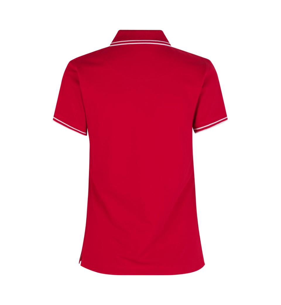 Kontrast Polo - Dame - Rød - ID 0523