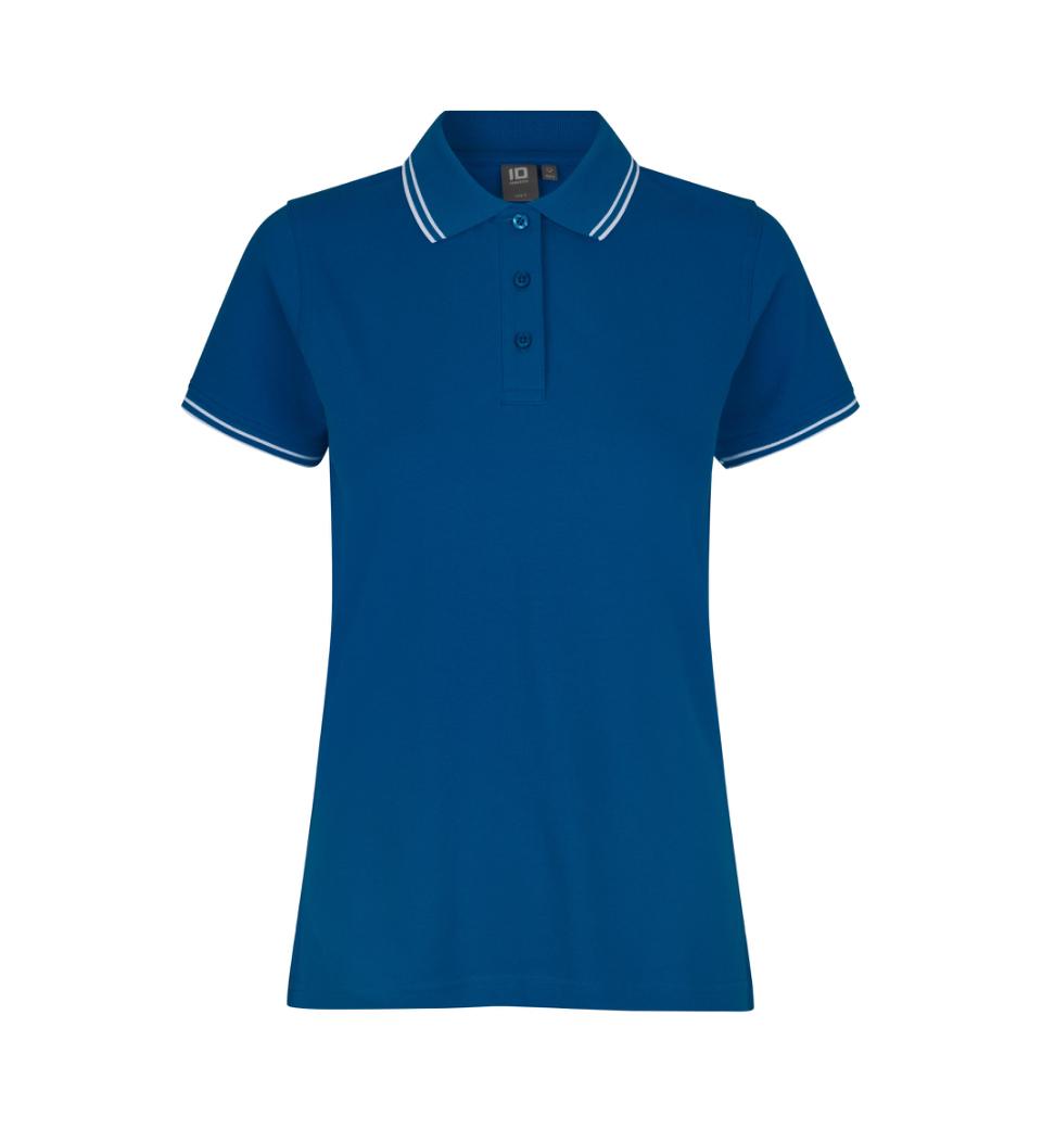 Kontrast Polo - Dame - Azur - ID 0523