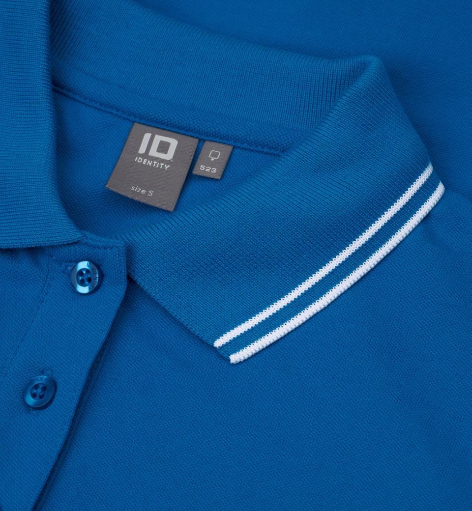 Kontrast Polo - Dame - Azur - ID 0523