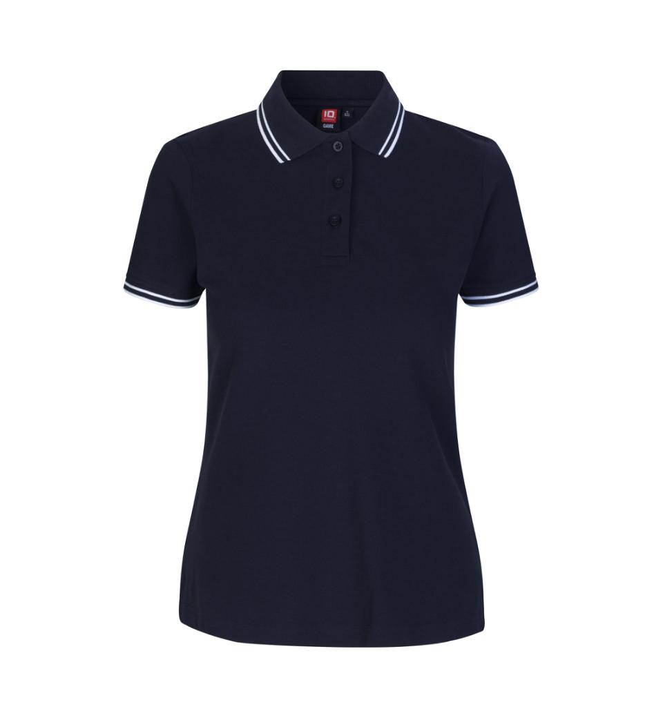 Kontrast Polo - Dame - Navy - ID 0523