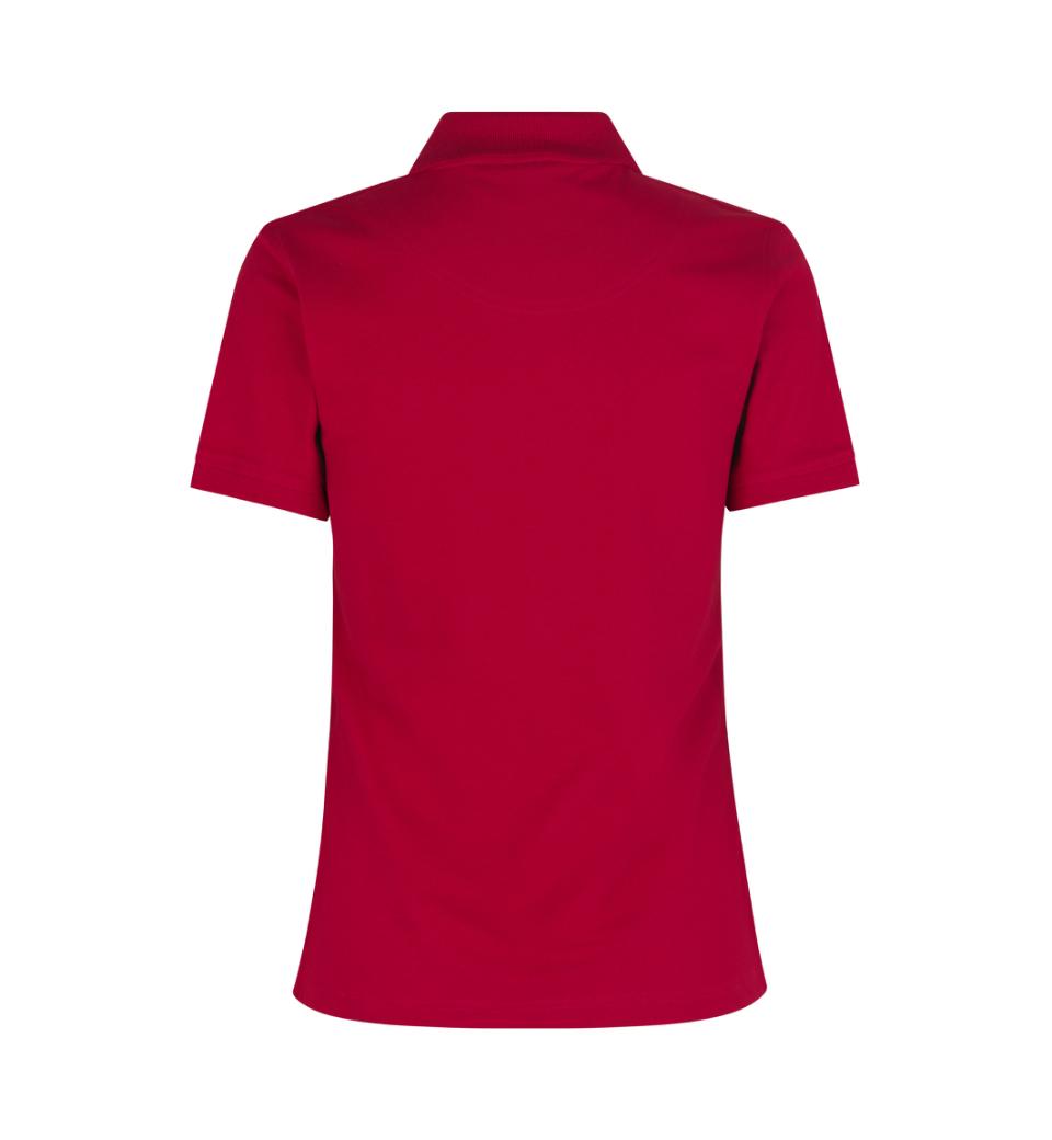 ID Pique Polo T-shirt, Rød, Dame, 0527