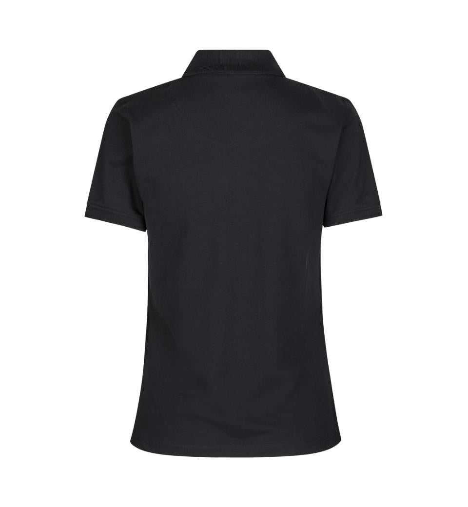 ID Pique Polo T-shirt, Sort, Dame, 0527