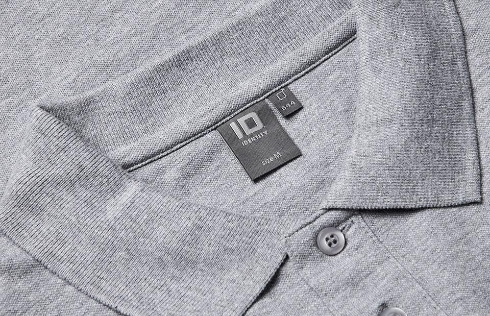 Langærmet Polo T-shirt med stretch - Herre - Grå - 0544