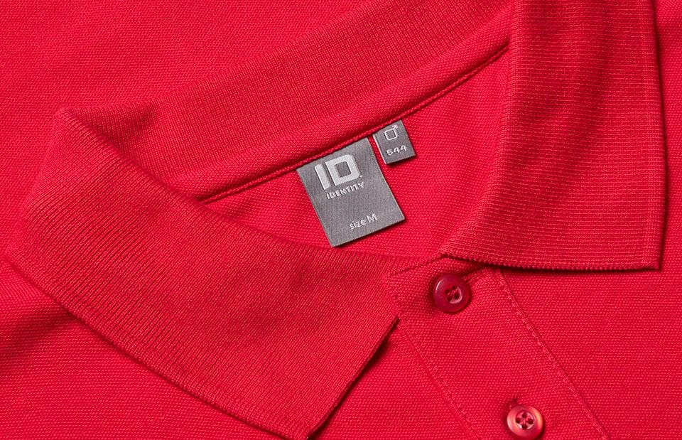 Langærmet Polo T-shirt med stretch - Herre - Rød - 0544