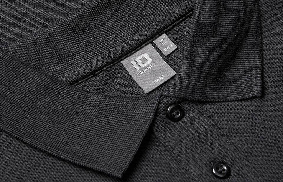 Langærmet Polo T-shirt med stretch - Herre - Sort - 0544