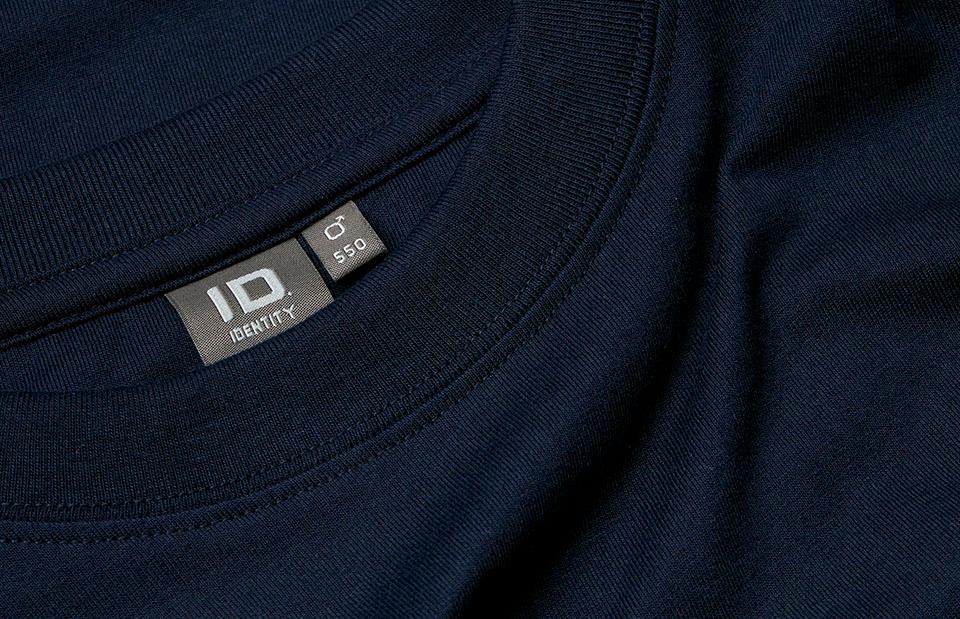 T-shirt med brystlomme, Herre - Navy - 0550