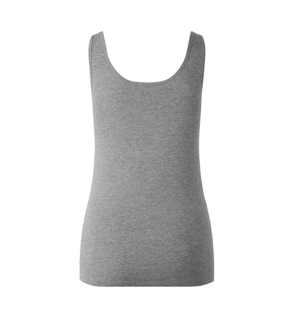 Stretch Tanktop - Dame - Grå - ID 0599