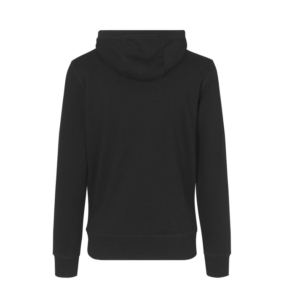 Sweatshirt hoodie med lynlås, Sort, Herre - 0638
