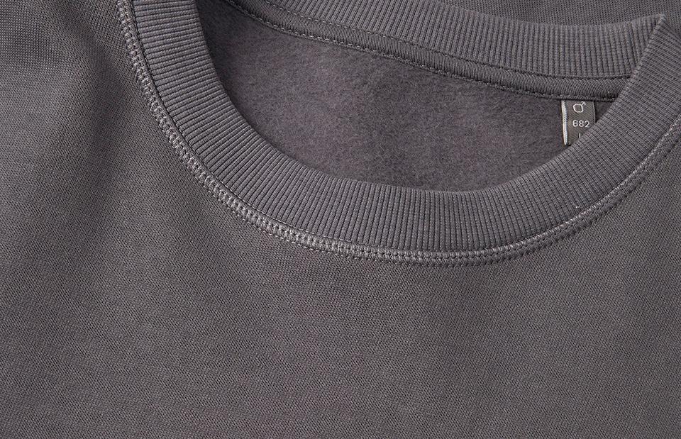 Økologisk sweatshirt, Sølv Grå, Herre - ID 0682