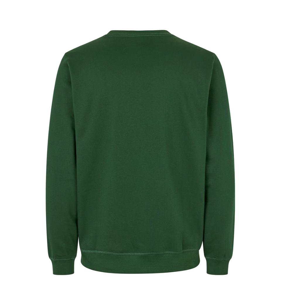 Økologisk sweatshirt, Flaskegrøn, Herre - ID 0682